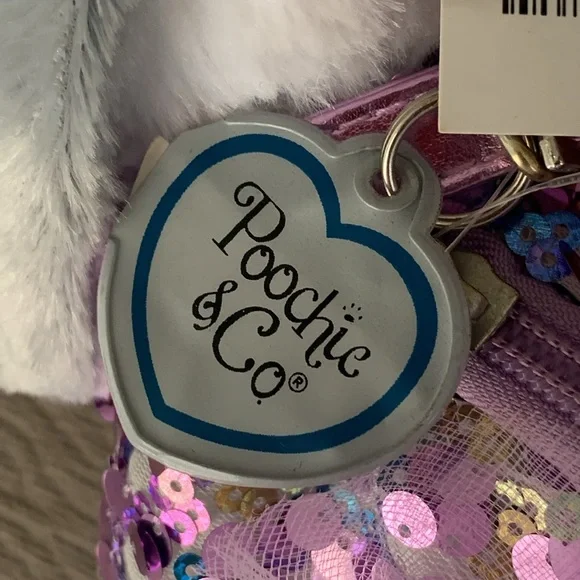 Two Super Poochie And Co Little Girls Plush Animal Shaped Purse. - Picture 11 of 15